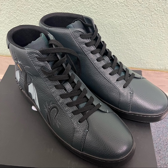 NWT Disney X Coach Clip High Top Sneaker With Maleficent Dragon Motif cc730 - Picture 3 of 6